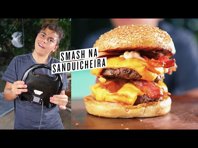 NA SANDUICHEIRA? SIM! SMASH BURGER FÁCIL class=