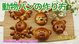 子供と一緒にパン作り 動物パンの作り方 How To Make Animal Bread Youtube