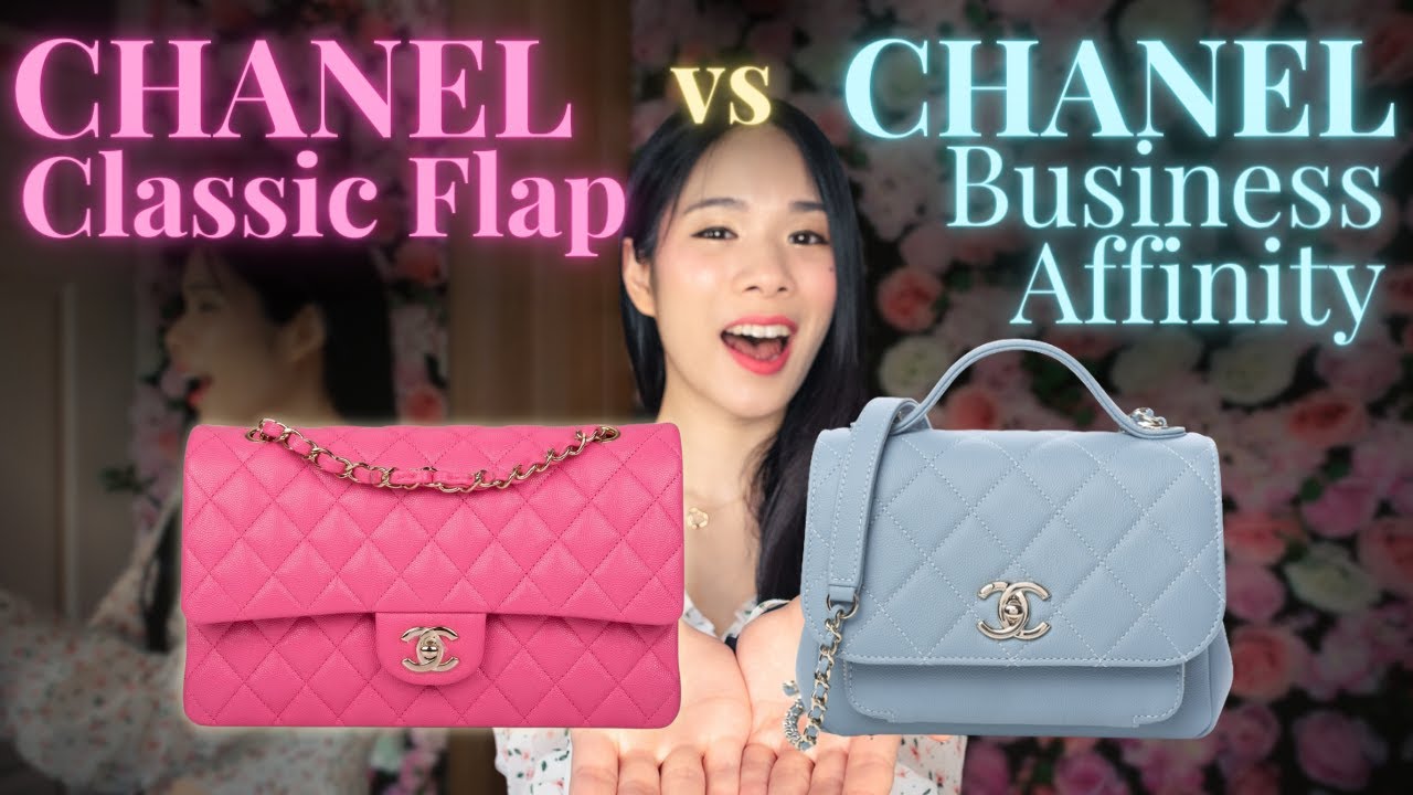 Chanel Business Affinity Flap Bag Quilted Caviar Small at 1stDibs