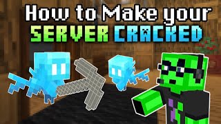 How to minecraft Server Cracked Tutorial (Offline Mode) | Any Host