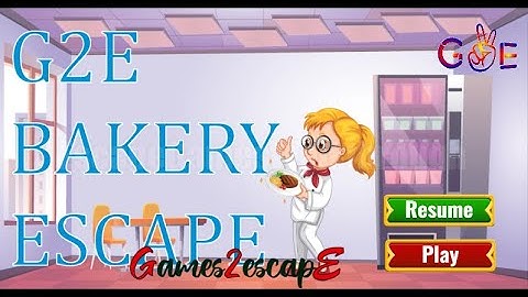 G2E Bakery Escape Walkthrough [Games2Escape]