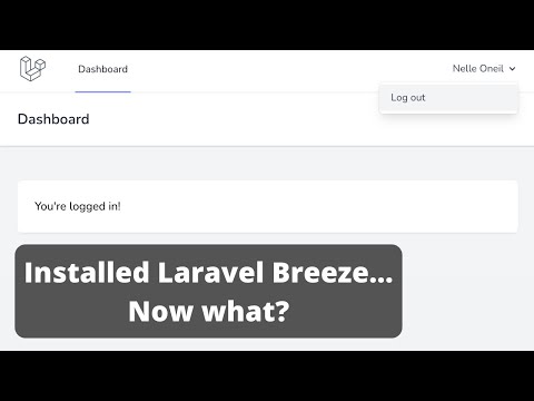 Customize Laravel Breeze: Menus, Forms, Components, Tables