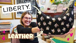 Sewing a Leather Bag but adding my own Quilting inspired twist…