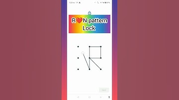 R N pattern lock 🔒 #shorts #viralshorts