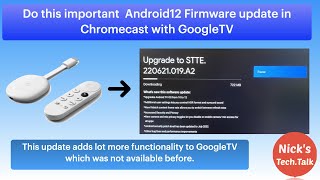 Do this important Firmware Updates in Chromecast GoogleTV Now 
