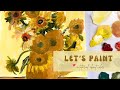 Color Temperature Tutorial Painting Van Gogh Sunflowers