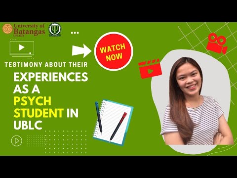 Psych Diary: Experiences as a Psychology Student in UBLC- Arabela Nario