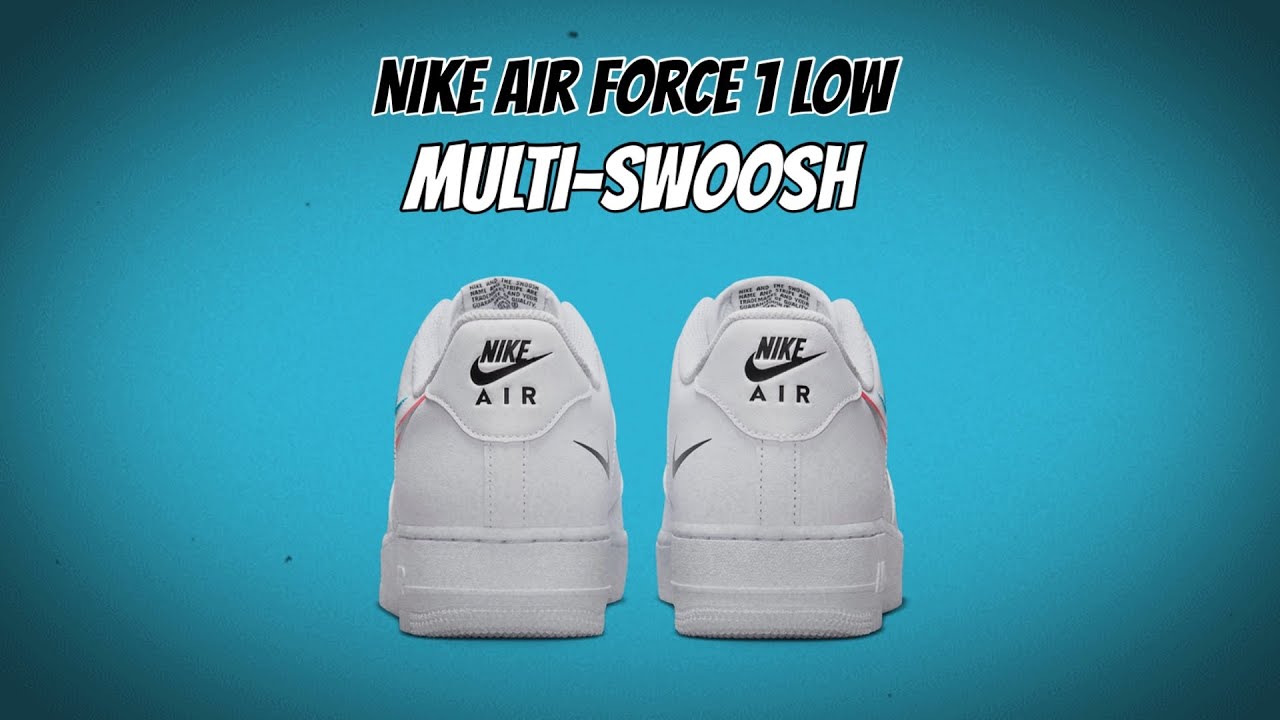 NIKE AIR FORCE 1 LOW 'MULTI-SWOOSH' - DM9096-100 