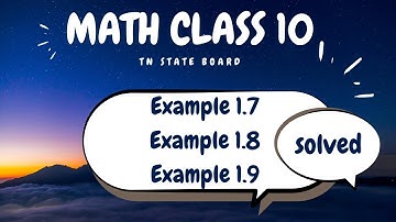 Class 10 Math | Example 1.,7, 1.8, 1.9 | Relation&Functions | TN State Board | Blackboard Techniques