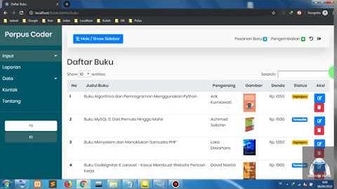 Aplikasi Peminjaman Buku Perpustakaan dengan Codeigniter