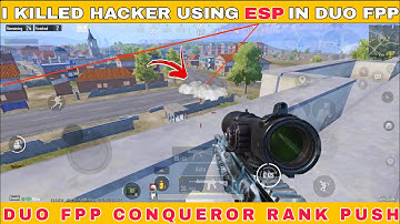 I KILLED HACKER USING SASTA ESP IN DUO FPP || DUO FPP CONQUEROR RANK PUSH || TIPS FOR CONQUEROR