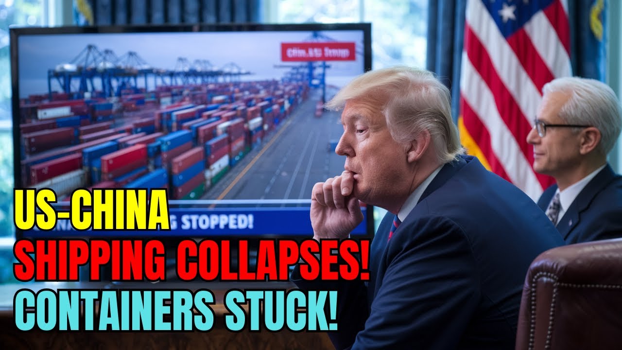 Ports OVERFLOW as U.S. Halts China Shipping — Trump Scrambles, Boeing Shares Crash! Tariffs, Trade