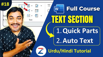 MS Word 365 Tutorial | Quick Parts, AutoText