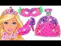 Play Doh Sparkle Barbie Disney Princess Shoes High Heels Dress Mask Play Doh Toys For Kids