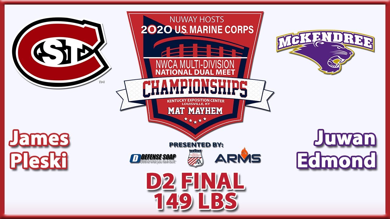 2020 NWCA Multi-Division National Duals | D2 FINAL | Pleski vs Edmond ( 149 )