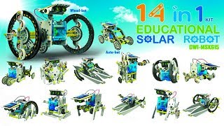 14 in 1 Educational Solar Robot Diy Kit  - Супер конструктор  роботов 14 в 1 на солнечной батарее