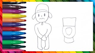 Vamos desenhar e colorir os Jogos Olímpicos do Pocoyo 