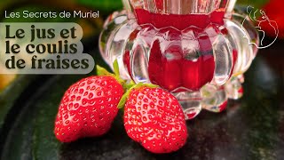 Utiliser ses fraises abîmées: coulis et jus de fraises