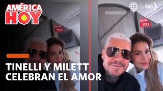 América Hoy: Marcelo Tinelli and Milett Figueroa together again (TODAY)