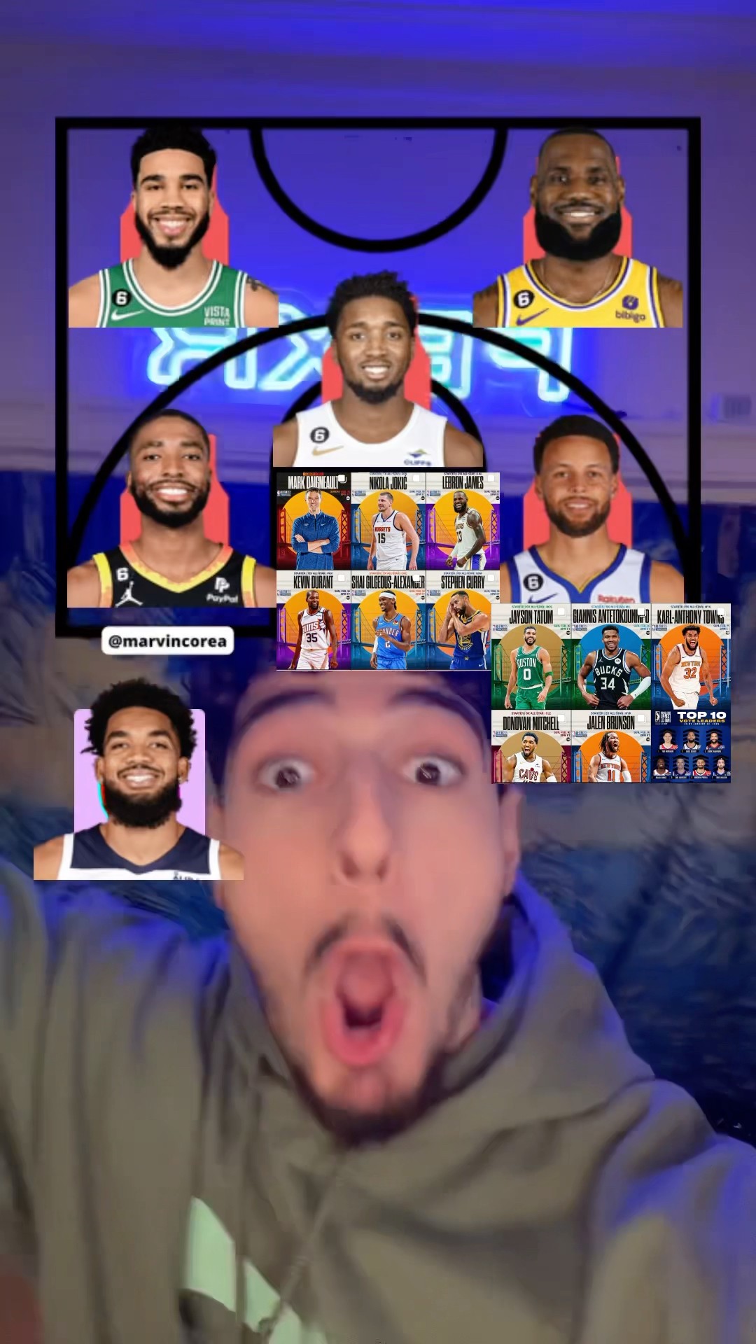 HE ACTUALLY SHOWED UP HAHAHAA⭐️ #nba #lebron #tatum #jokic #stephcurry #fexr