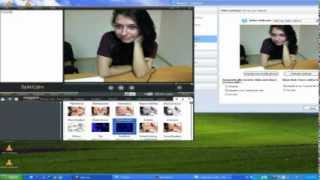 SplitCam Webcam Effect Video Blue Gradient