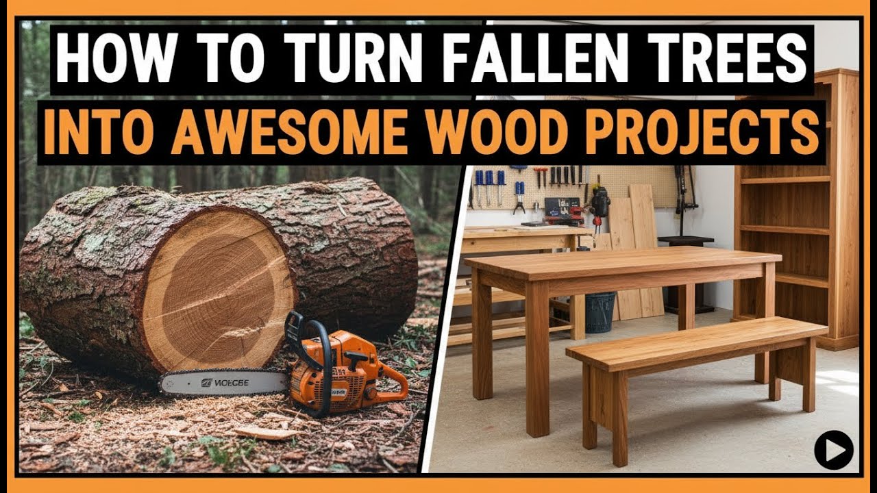 Как превратить упавшие деревья в потрясающие деревянные поделки