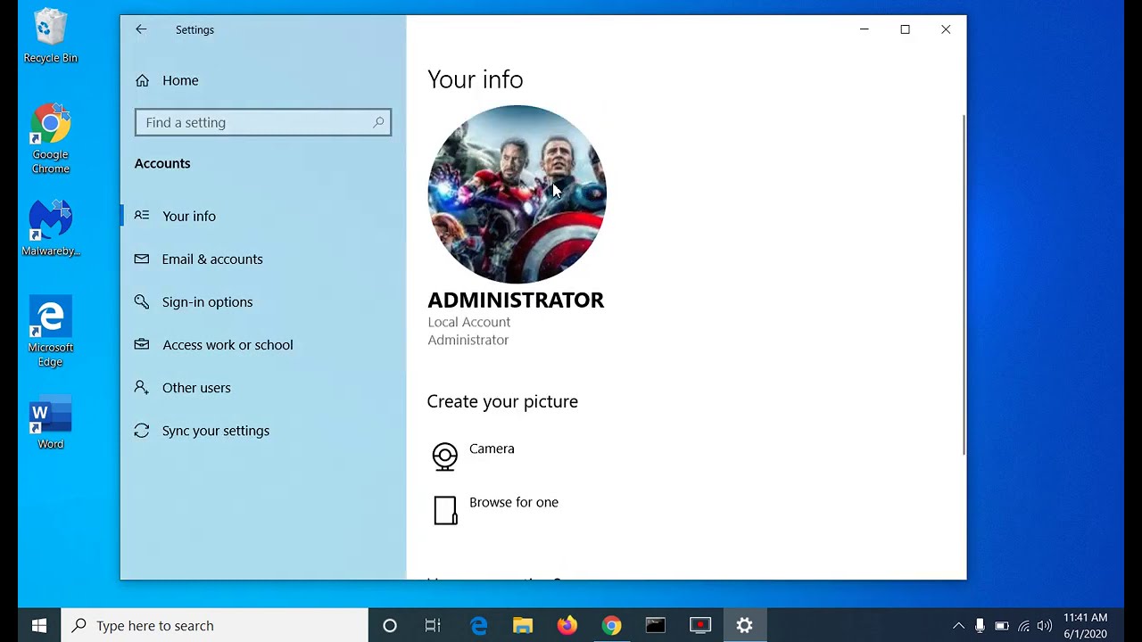 How To Change Account Picture On Windows 10 YouTube How To Change Account Picture On Windows 10 YouTube
