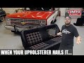 Cato's Custom Upholstery | Behind The Scenes on a Squarebody C10