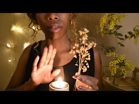 ASMR Sleep Hypnosis & Honey Massage, Healing, Hand sounds, Hand Mvt, Singing bowl, Layered sounds