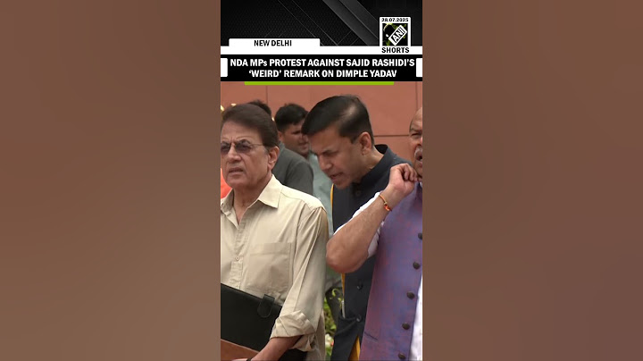 “नारी शक्ति का अपमान…” NDA MPs protest against Sajid Rashidi’s ‘weird’ remark on SP MP Dimple Yadav