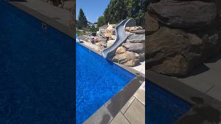 CREATIVE POOL SLIDE IDEAS #swimmingpool #slide #ideas #shorts
