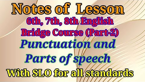 6th,7th,8th English Bridge Course Notes of Lesson