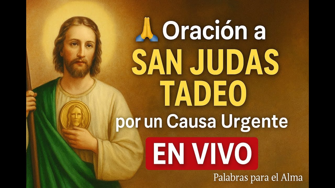 🙏 Oración a San Judas Tadeo por un Milagro Urgente - En Vivo únete ...