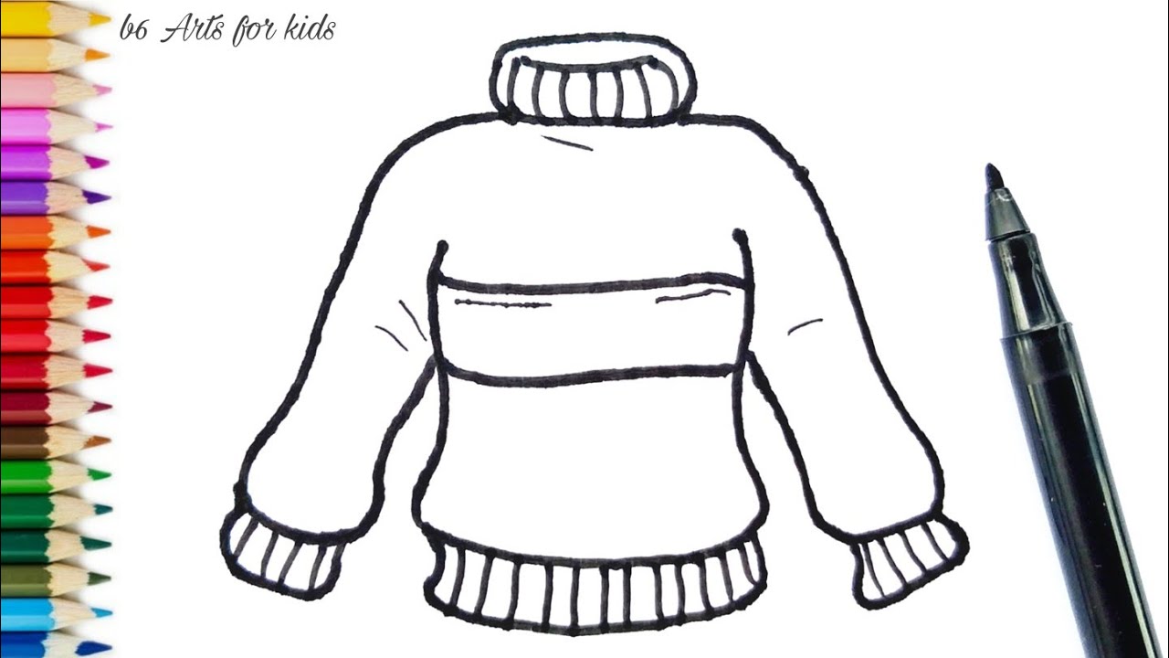 How to draw winter jacket easy #winterjackets 