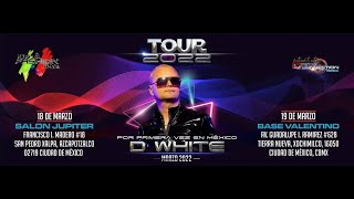 Invitación de D. White a los conciertos en la ciudad de México el 18 y 19 de marzo de 2022