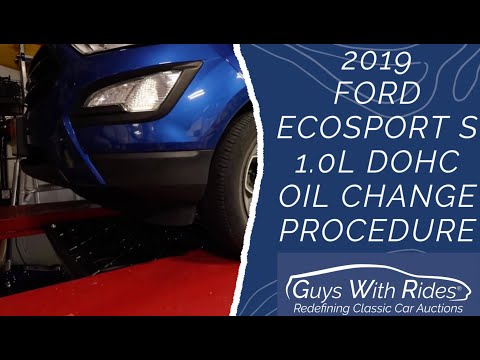 How To Change The Engine Oil & Filter on a 2018-2022 Ford EcoSport S 1.0L DOHC 3 Cylinder U.S. Model