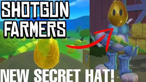 How to unlock the secret easter egg hat in shotgun farmers! | All nine egg locations