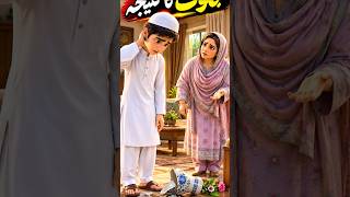 😔 Jhoot Ka Nateeja | Sach Bolne Ka Sabaq ❤️ | Islamic 3D Cartoon Story #Shorts