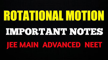 Rotational Motion of rigid body | Physics | JEE Mains | NEET | Class 11| pdf of important questions