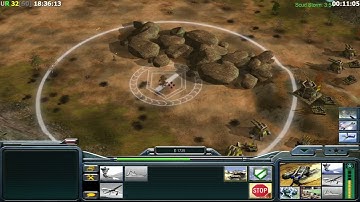 Command and Conquer Generals: Shockwave Mod HARD Challenge USA Armor vs. GLA Stealth Part 1