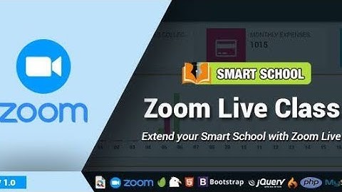 How to setup zoom live classes features in smart school software