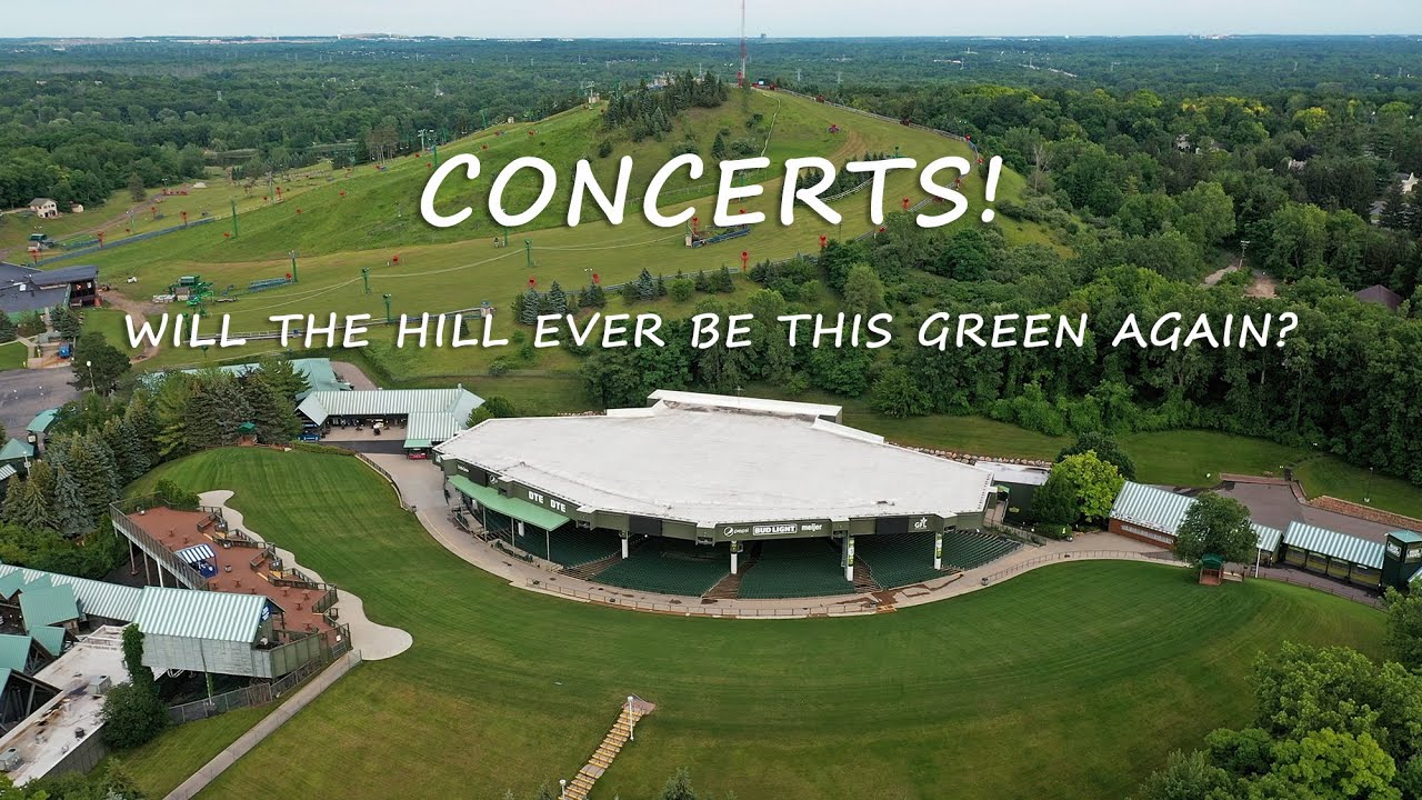 Concerts at Pine Knob (aka DTE Energy Music Theater) Will the hill