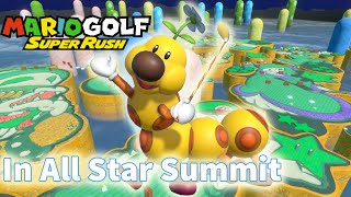 Mario F Super Rush - Wiggler Vs Yoshi Vs Wario Vs Luigi In All Star Summit