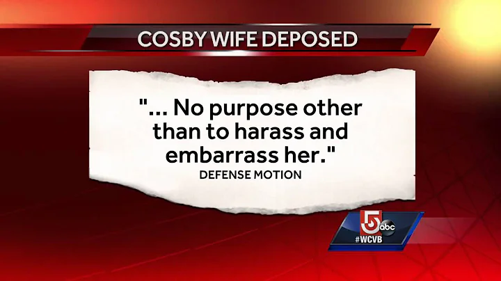 Cosby wife arrives for deposition