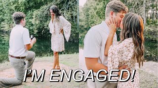 WE'RE ENGAGED! || the proposal, ring details, celebration, and more! (and my middle name reveal!)