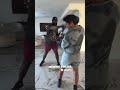 Ryan Garcia showcasing slick movement training for world title fight! 💨