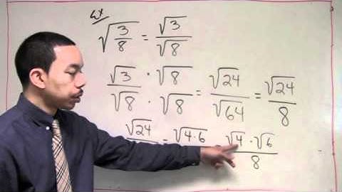 ALGEBRA: Rationalizing The Denominator