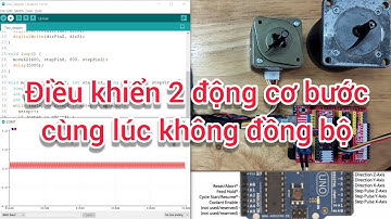 Điều khiển 2 động cơ bước cùng lúc không đồng bộ