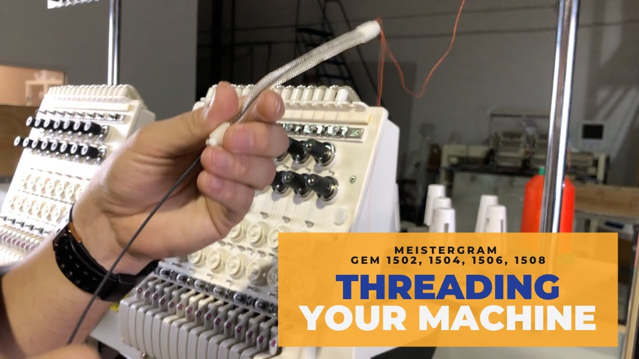 How to thread your GEM 1502, 1504, 1506, 1508 Meistergram Embroidery ...