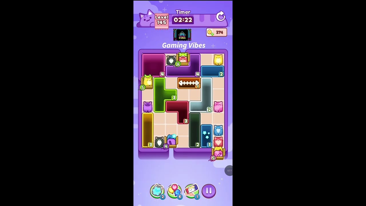 Drop The Cat Level 145 Walkthrough Solution